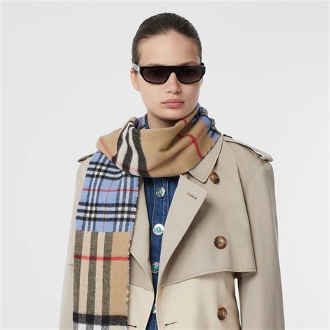 burberry merino wool and cashmere scarf